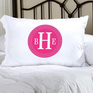 Personalized Felicity Chic Circles Pillow Case | JDS