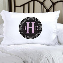 Load image into Gallery viewer, Personalized Felicity Chic Circles Pillow Case | JDS