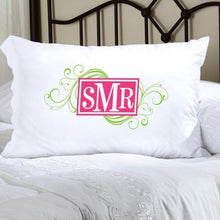 Load image into Gallery viewer, Personalized Felicity Cheerful Monogram Pillow Case | JDS