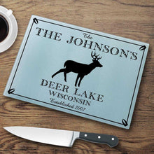 Load image into Gallery viewer, Personalized Cutting Boards - Glass - Cabin Decor - Cabin Series | JDS