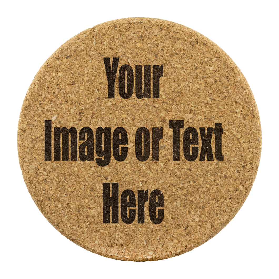 Personalized Round Cork Coaster | teelaunch