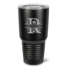 Load image into Gallery viewer, Personalized HÃºsavÃ­k 30 oz. Black Matte Double Wall Insulated Tumbler - Personalized Tumbler for Groomsmen - All | JDS