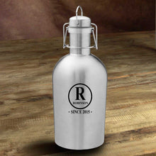 Load image into Gallery viewer, Personalized Stainless Steel Beer Growler | JDS