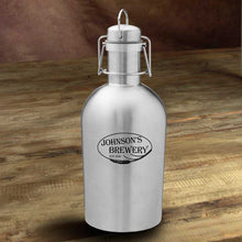 Load image into Gallery viewer, Personalized Stainless Steel Beer Growler | JDS