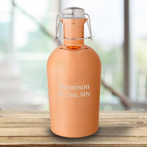 Personalized Copper 64oz Growler | JDS