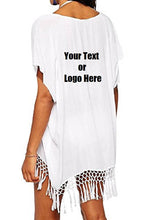 Load image into Gallery viewer, Custom Personalized Designed Women&#39;s Bohemia Printing Top Beach Bikini Cover-ups