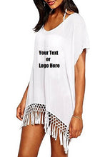 Load image into Gallery viewer, Custom Personalized Designed Women&#39;s Bohemia Printing Top Beach Bikini Cover-ups