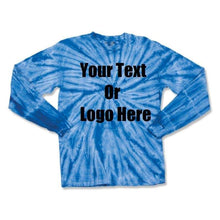Load image into Gallery viewer, Custom Personalize Design Your Tie Dye Long Sleeve T-shirt