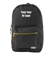 Load image into Gallery viewer, Custom Personalized Cotton Canvas Backpack. Great For School Or College.