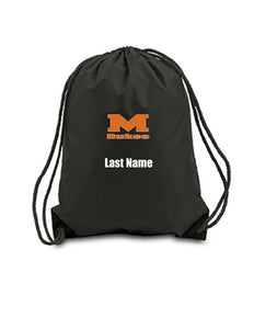 Custom Personalized Drawstring Backpack. Great For School Or College.