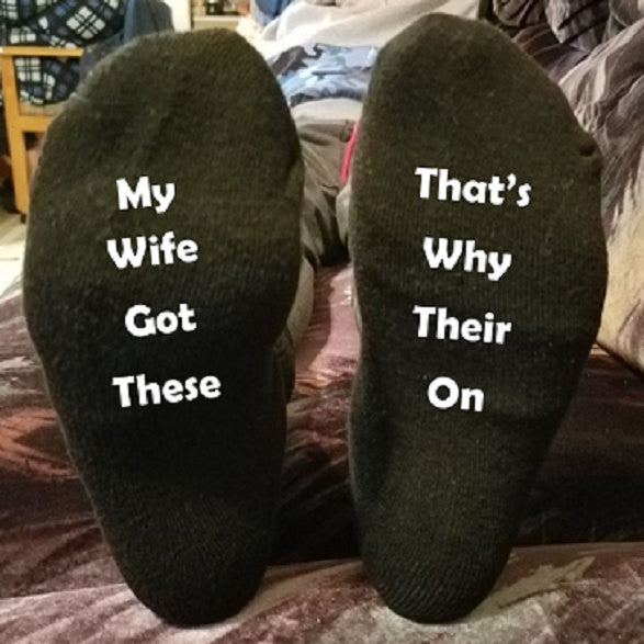 Custom Personalized Designed Novelty Sock Bottoms