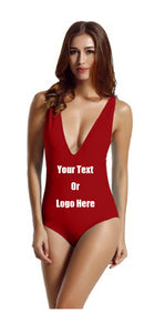 Custom Personalized Designed One Piece Bathing Swim Suit