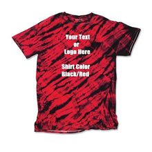 Load image into Gallery viewer, Custom Designed Personalized Tie Dye Tiger Stripe T-shirts