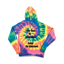 Load image into Gallery viewer, Custom Personalize Design Your Spiral Tie Dye Hoodie
