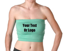 Load image into Gallery viewer, Custom Personalized Designed Basic Stretch Layer Seamless Tube Bra Bandeau Top