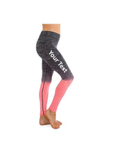 Load image into Gallery viewer, Custom Personalized Designed Ombre Yoga Pants Workout Leggings