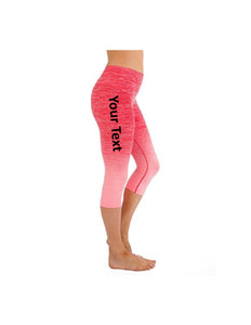 Custom Personalized Designed Ombre Yoga Pants Workout Leggings