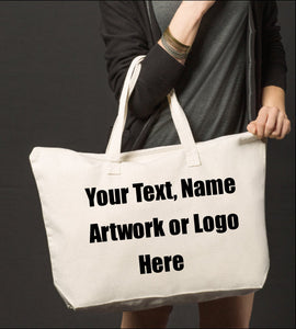 Custom Personalized Cotton Canvas Tote Bag