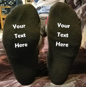 Custom Personalized Designed Novelty Sock Bottoms