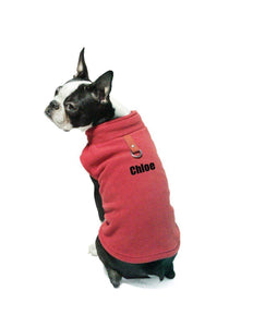 Custom Personalize Design Your Own Fleece Cold Weather Dog Vest (pet Clothing)