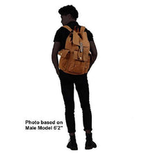 Load image into Gallery viewer, Custom Personalized Canvas Backpack 28 Liter Great For School Or College