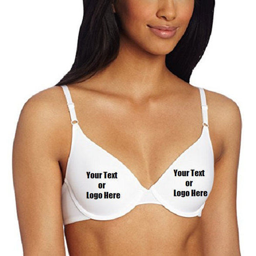 Custom Personalized Designed Women's One Fab Fit T-Shirt Bra