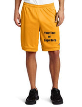 Load image into Gallery viewer, Custom Personalized Designed Men&#39;s Long Mesh Short With Pockets