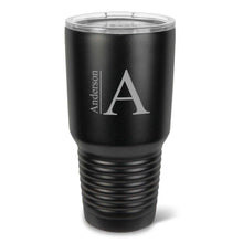 Load image into Gallery viewer, Personalized HÃºsavÃ­k 30 oz. Black Matte Double Wall Insulated Tumbler - Personalized Tumbler for Groomsmen - All | JDS