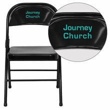 Custom Designed Triple Braced and Double Hinged Folding Chair With Your Personalized Name