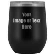 Load image into Gallery viewer, Personalized Wine Tumbler with Your Text or Logo | teelaunch