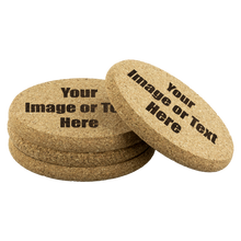 Load image into Gallery viewer, Personalized Round Cork Coaster | teelaunch