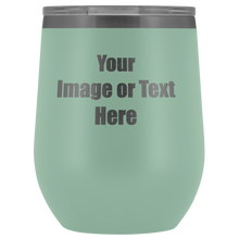 Load image into Gallery viewer, Personalized Wine Tumbler with Your Text or Logo | teelaunch